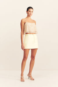 OTIS BELTED MINI SKIRT