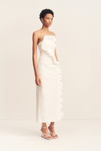 Load image into Gallery viewer, CAMPBELL RUFFLE MIDI DRESS

