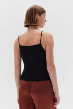 Load image into Gallery viewer, FREYA KNIT TANK BLACK
