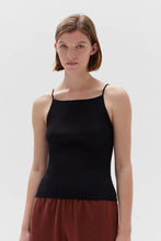 Load image into Gallery viewer, FREYA KNIT TANK BLACK
