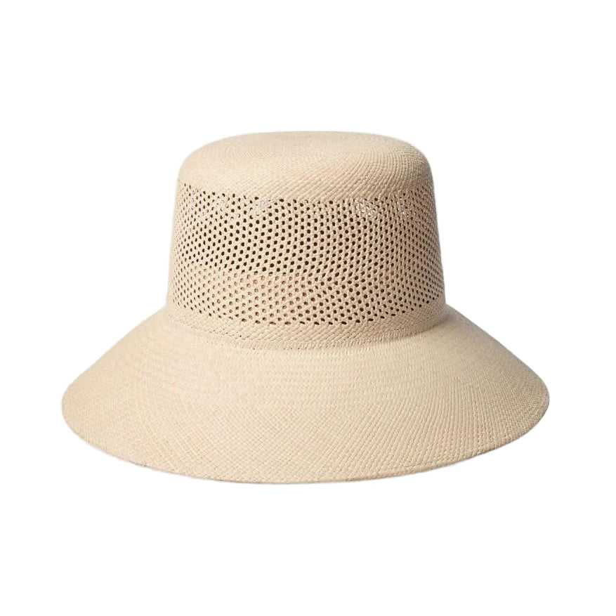LOPEZ PANAMA STRAW BUCKET HAT