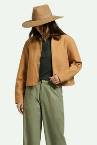 ELEANOR FELT PACKABLE HAT TAN