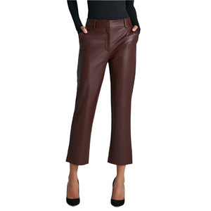 FAUX LEATHER 7/8 TROUSER