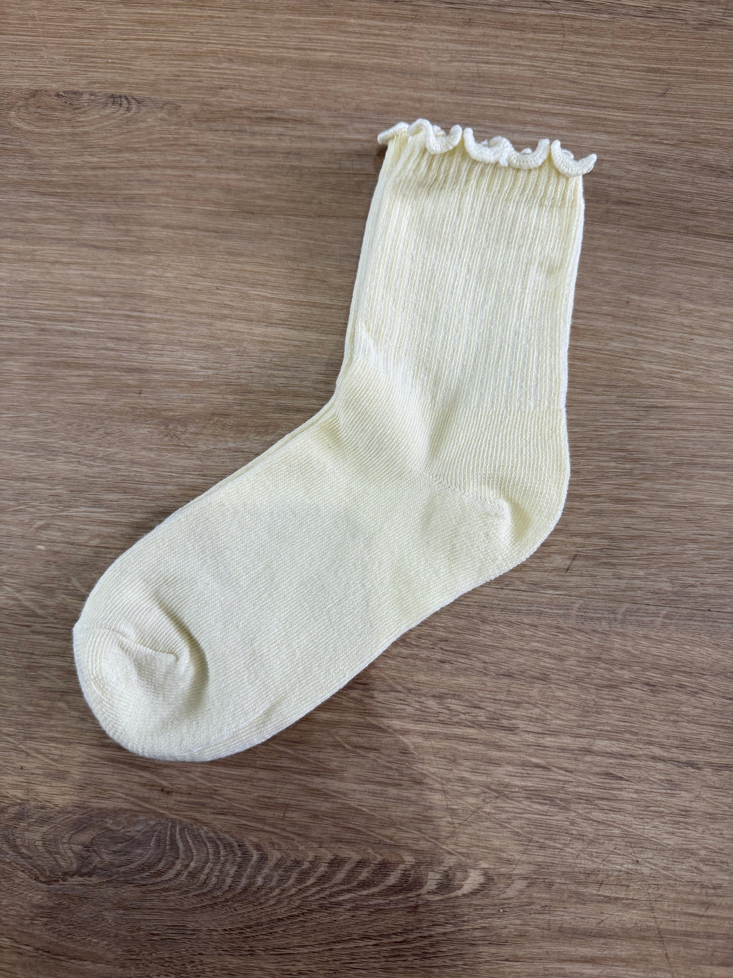FRILL RIBBED SOCK