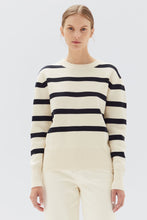 Load image into Gallery viewer, NIAM STRIPE COTTON CREW
