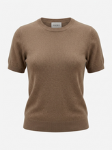 Load image into Gallery viewer, KAT KNIT TEE TAUPE
