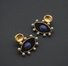 Load image into Gallery viewer, EVIL EYE ENAMEL STUD
