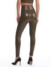 Load image into Gallery viewer, FAUX LEATHER LEGGING CADET
