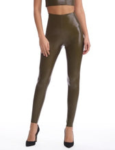 Load image into Gallery viewer, FAUX LEATHER LEGGING CADET
