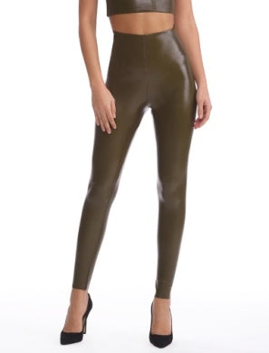 FAUX LEATHER LEGGING CADET