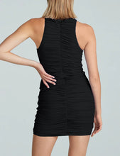Load image into Gallery viewer, CLASSIC RUCHED MINI DRESS
