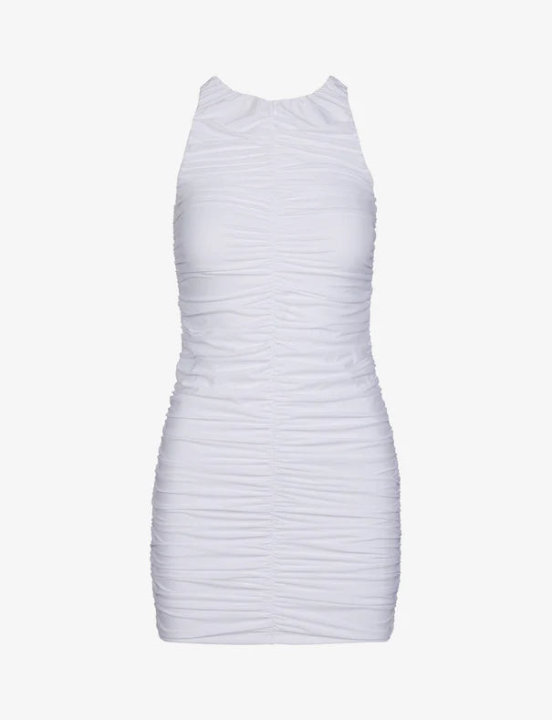 CLASSIC RUCHED MINI DRESS