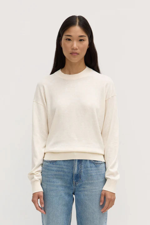 COTTON CASHMERE LOUNGE SWEATER