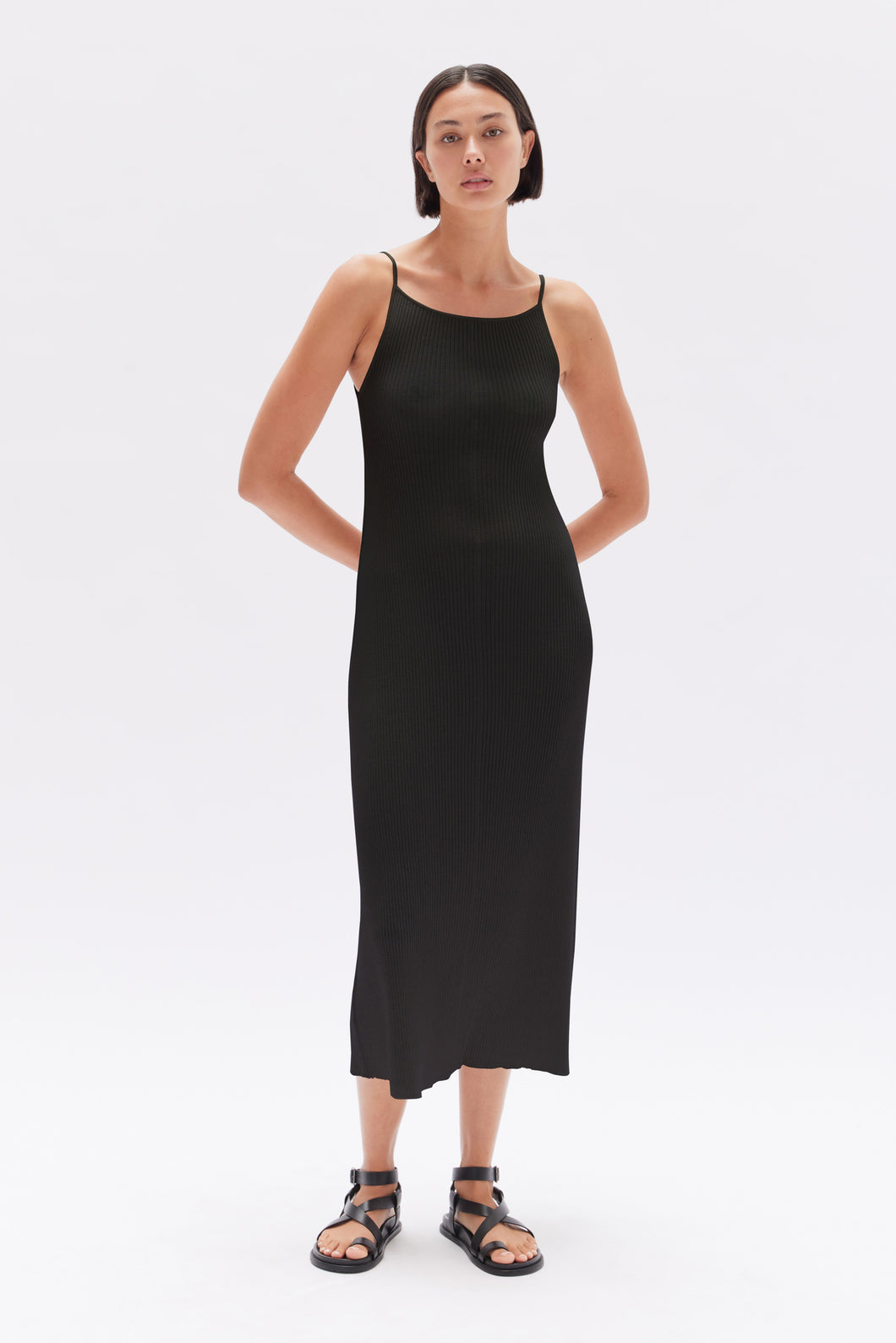 FREYA KNIT DRESS BLACK