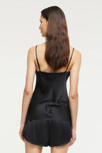 Load image into Gallery viewer, SILK CAMI BLACK
