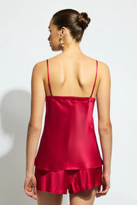 SILK CAMI RUBY