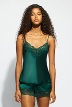 Load image into Gallery viewer, SILK LACE CAMI EMERALD
