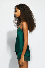Load image into Gallery viewer, SILK LACE CAMI EMERALD
