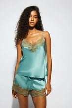 Load image into Gallery viewer, SILK LACE CAMI RIVER
