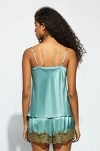 Load image into Gallery viewer, SILK LACE CAMI RIVER
