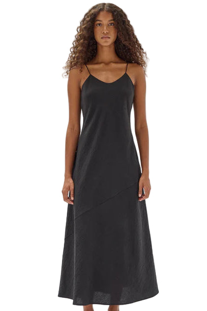 HEATHER SILK BLEND MAXI DRESS