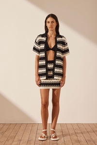 RAVELLO CROCHET MINI SKIRT