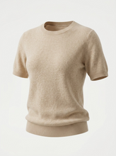 Load image into Gallery viewer, KAT KNIT TEE EGGSHELL
