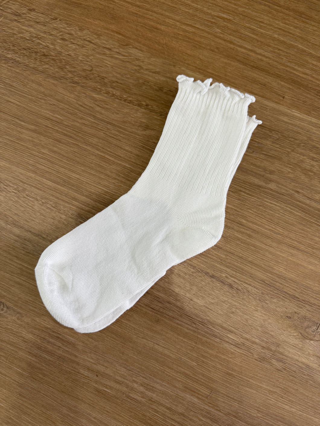 FRILL RIBBED SOCK
