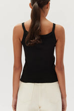 Load image into Gallery viewer, KEIRA ORGANIC TANK BLACK
