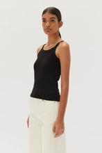 Load image into Gallery viewer, KEIRA ORGANIC TANK BLACK
