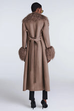 Load image into Gallery viewer, LILY WOOL/FUR TRIM COAT
