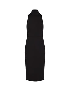 NEOPRENE TURTLENECK DRESS