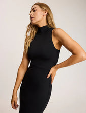 Load image into Gallery viewer, NEOPRENE TURTLENECK DRESS
