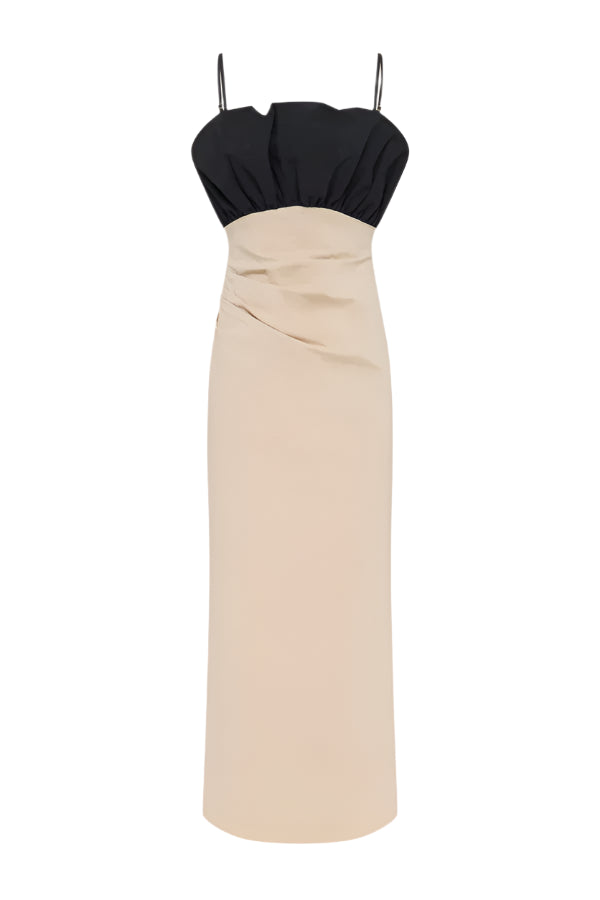 CAMPBELL BUBBLE BODICE MIDI  DRESS