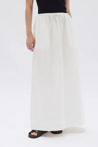PHILIPA POPLIN MIDI SKIRT
