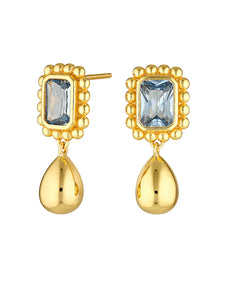 REMY EARRINGS AQUAMARINE