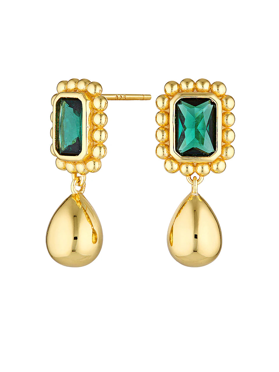 REMY EARRINGS EMERALD