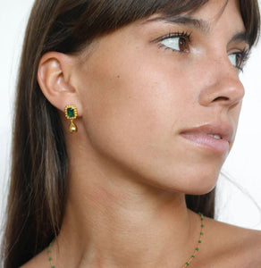 REMY EARRINGS EMERALD