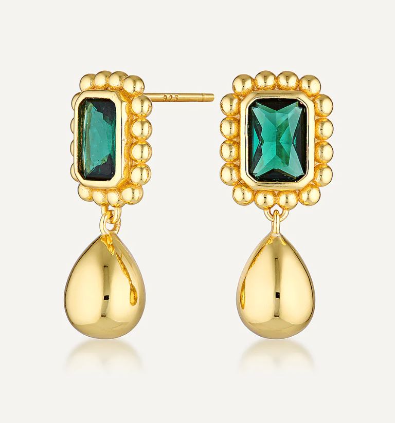 REMY EARRINGS EMERALD