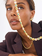 Load image into Gallery viewer, PRISCILLA PAVE HOOPS GOLD
