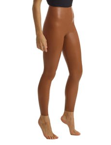 FAUX LEATHER LEGGING COCOA