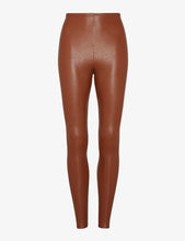 Load image into Gallery viewer, FAUX LEATHER LEGGING COCOA
