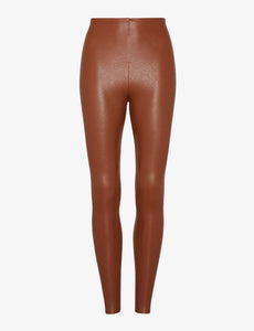 FAUX LEATHER LEGGING COCOA