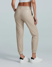 Load image into Gallery viewer, FAUX LEATHER JOGGER TAUPE
