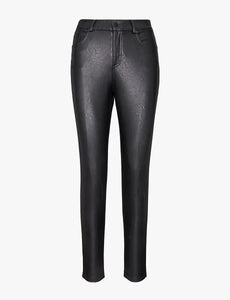 FAUX LEATHER FIVE POCKET PANT
