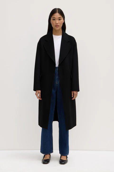 SADIE SINGLE BREASTED WOOL COAT