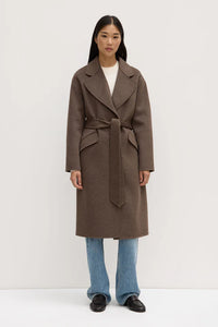 SADIE SINGLE BREASTED WOOL COAT