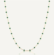 Load image into Gallery viewer, TIBI NECKLACE EMERALD
