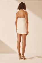 Load image into Gallery viewer, AMURA STRAPLESS BUTTON UP MINI DRESS
