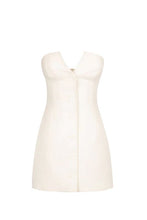 Load image into Gallery viewer, AMURA STRAPLESS BUTTON UP MINI DRESS
